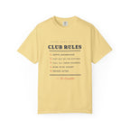 Club Rules Tee in Butter, front view