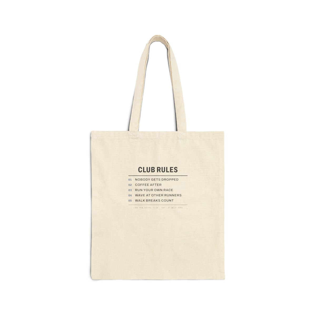Club Rules Tote in Natural, front view