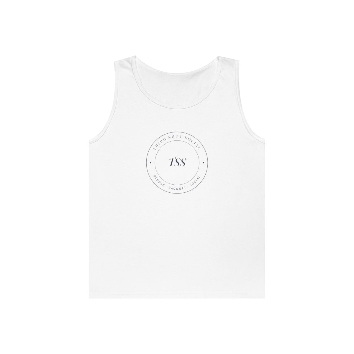 Club Seal Tank in White, front view