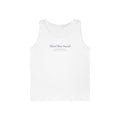 Club Wordmark Tank in White, front view