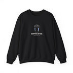 Coffee After Crewneck in Black, front view