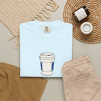 Coffee After Tee in Chambray, fabric and print detail