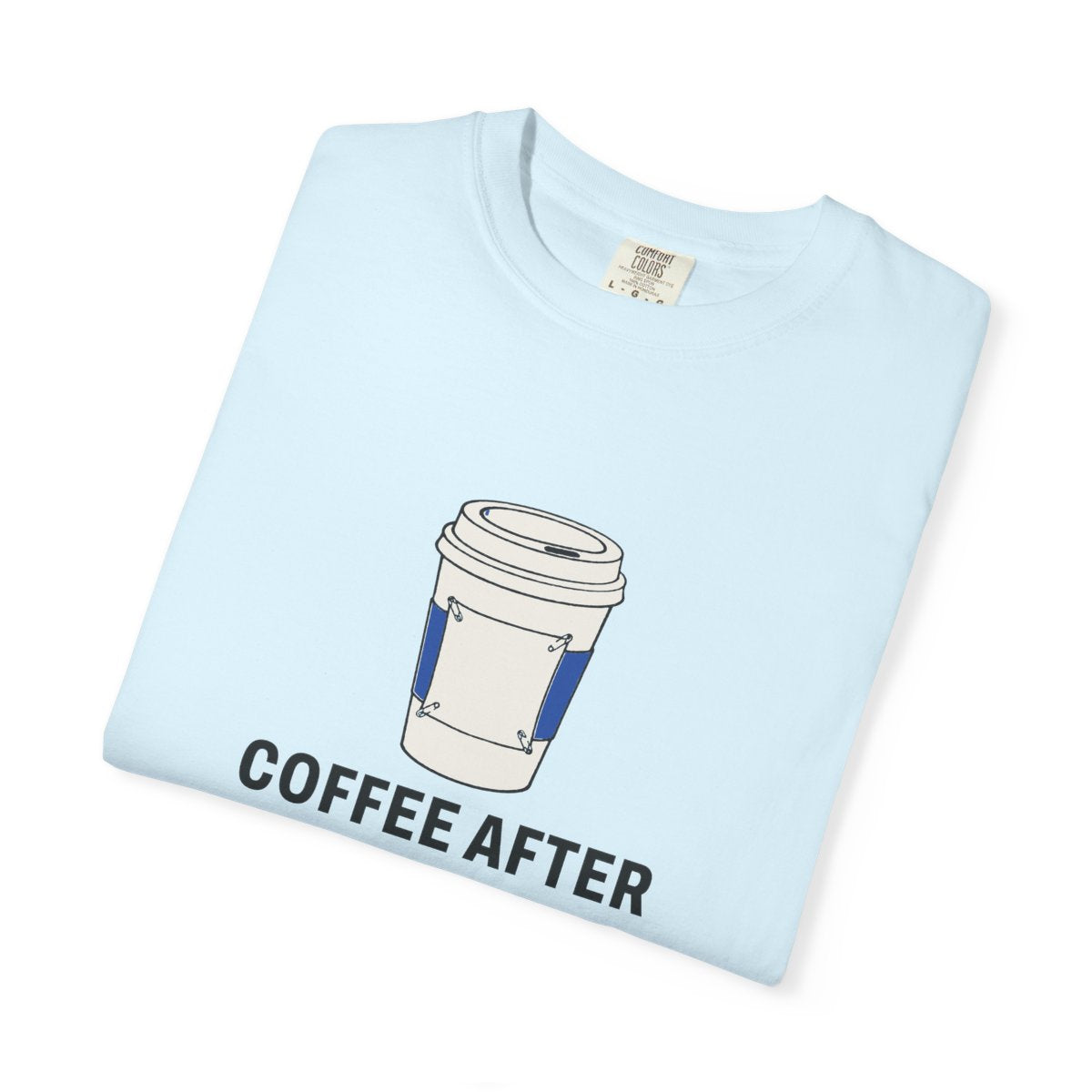 Coffee After Tee in Chambray, folded