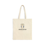 Coffee After Tote in Natural, front view