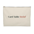 Concealed Hand Zip Pouch in Black zipper, back view