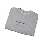 Conversation Pace Crewneck in Sport Grey, folded