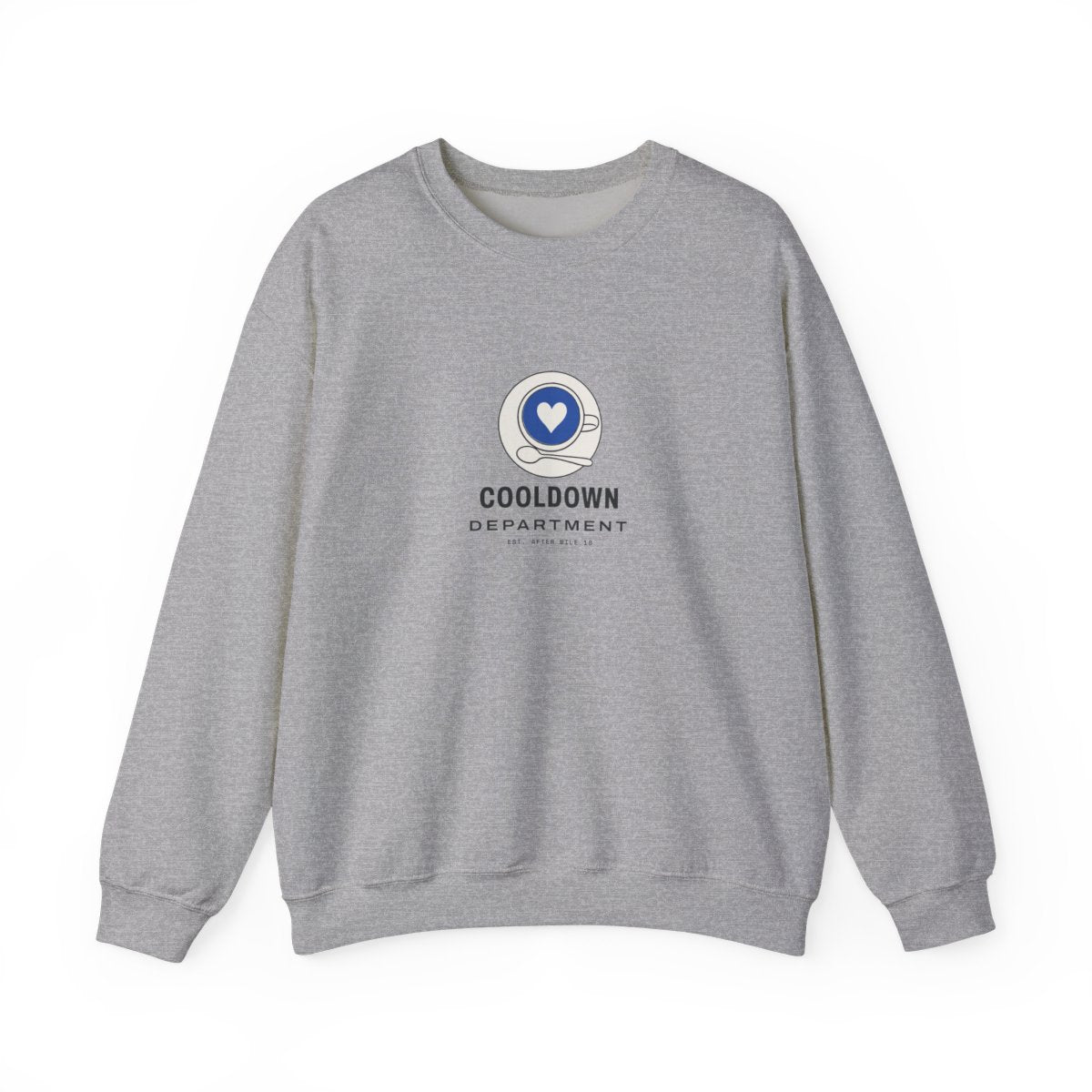 Cooldown Department Crewneck in Sport Grey, front view
