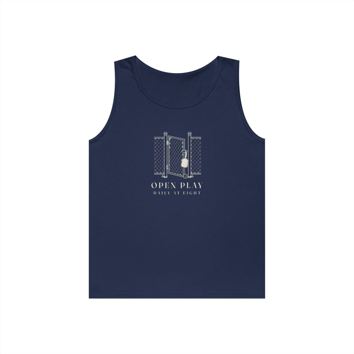 Court Gate Tank in Navy, front view