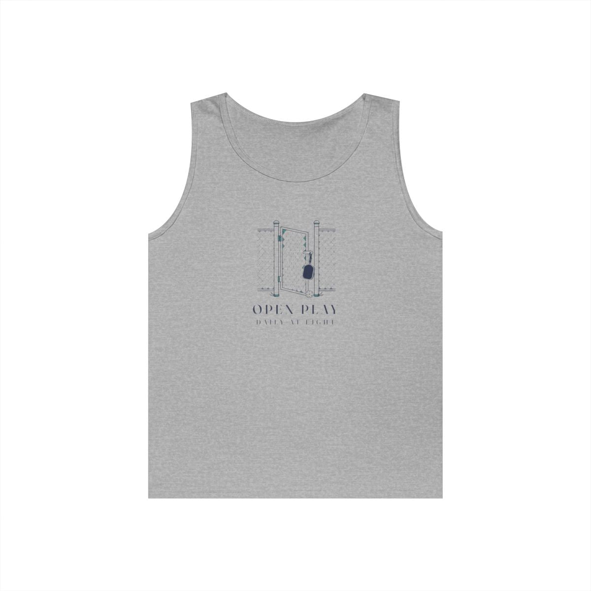 Court Gate Tank in Sport Grey, front view