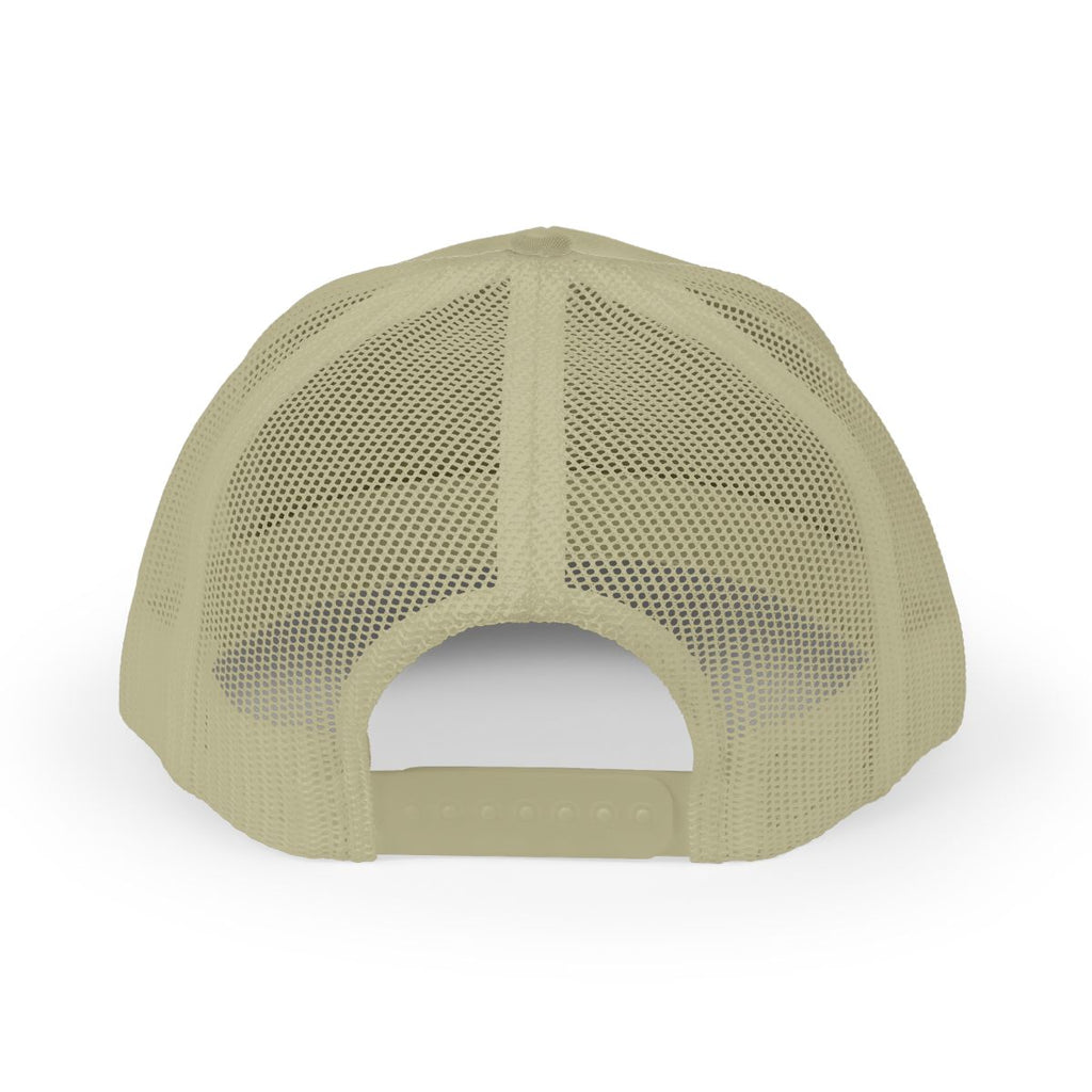 Court No. 3 Trucker Hat in Khaki, back view