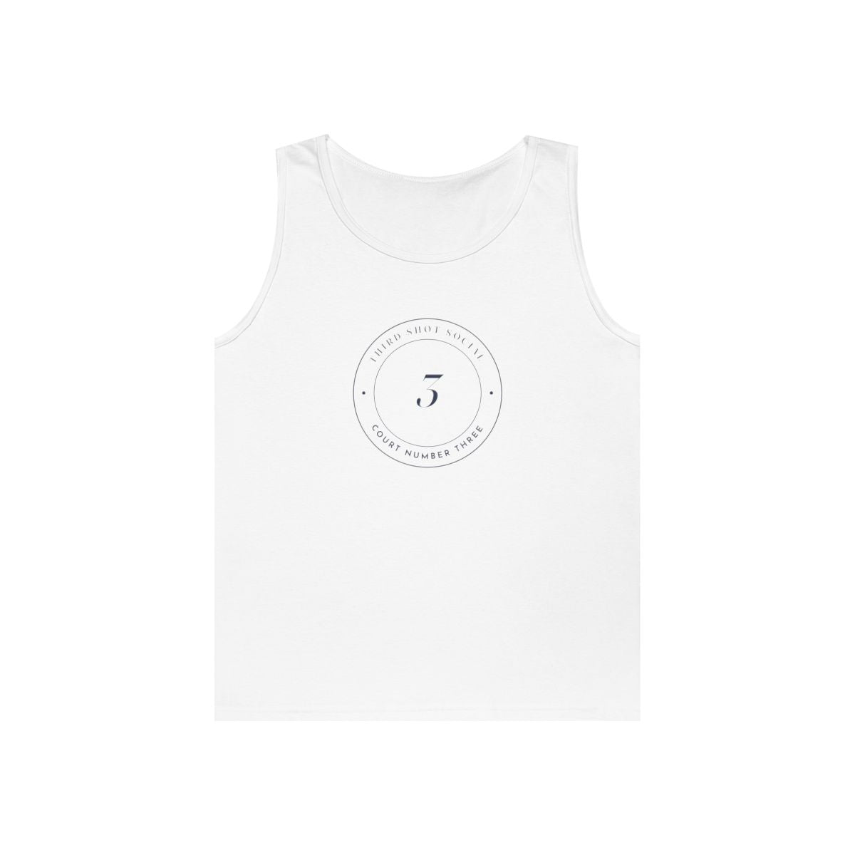 Court Three Seal Tank in White, front view