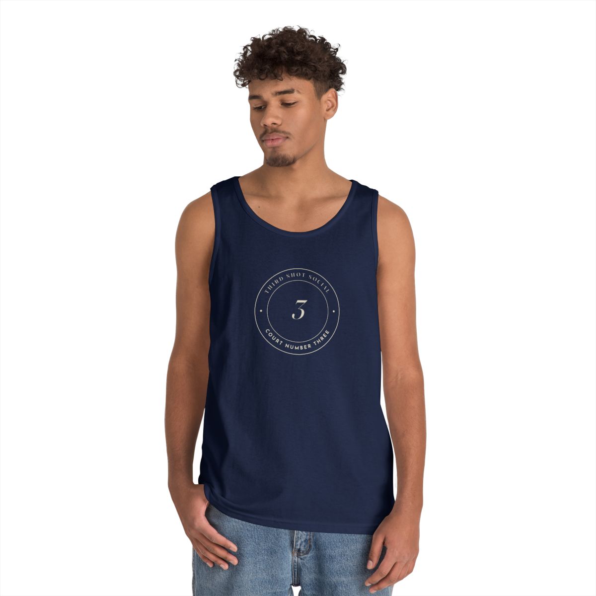 Court Three Seal Tank in Navy, on model