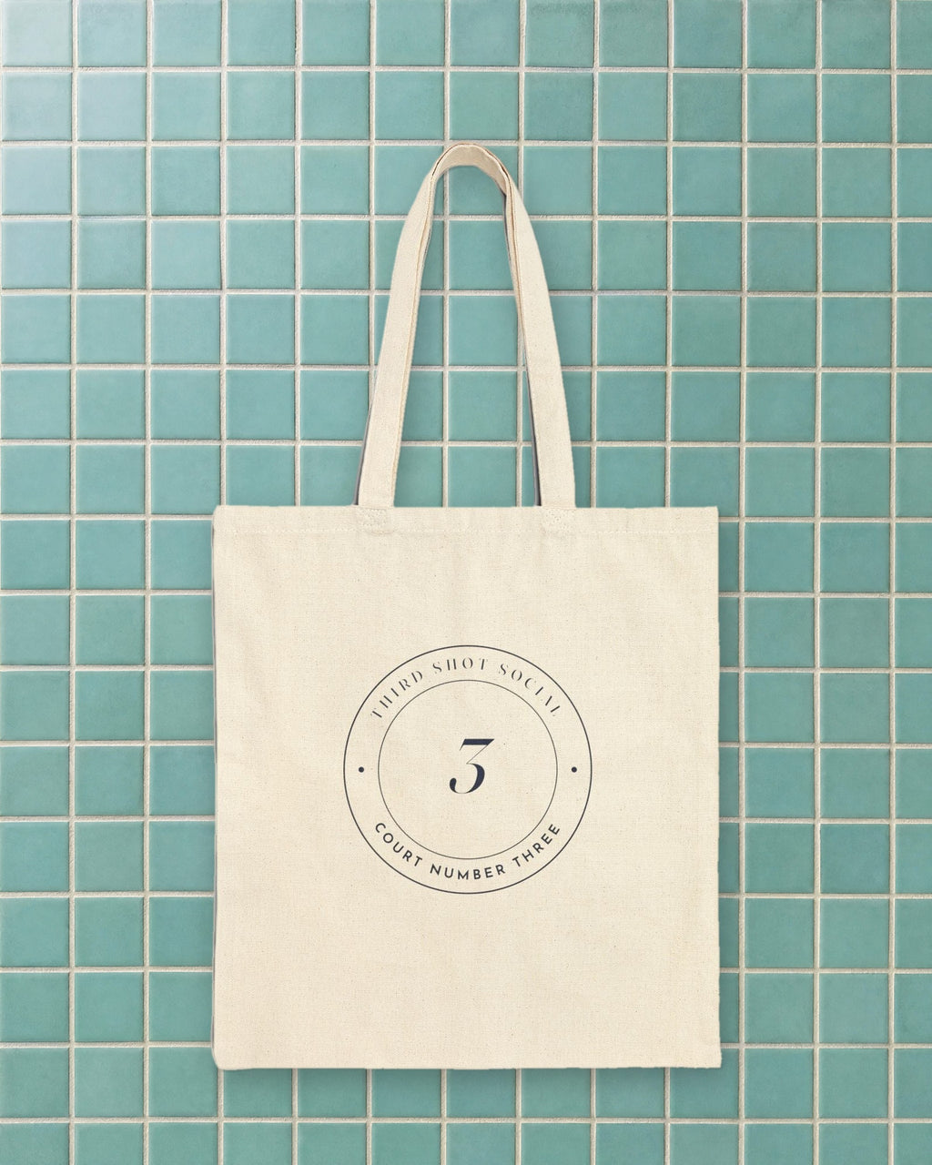 Court Three Seal Tote in Natural, styled