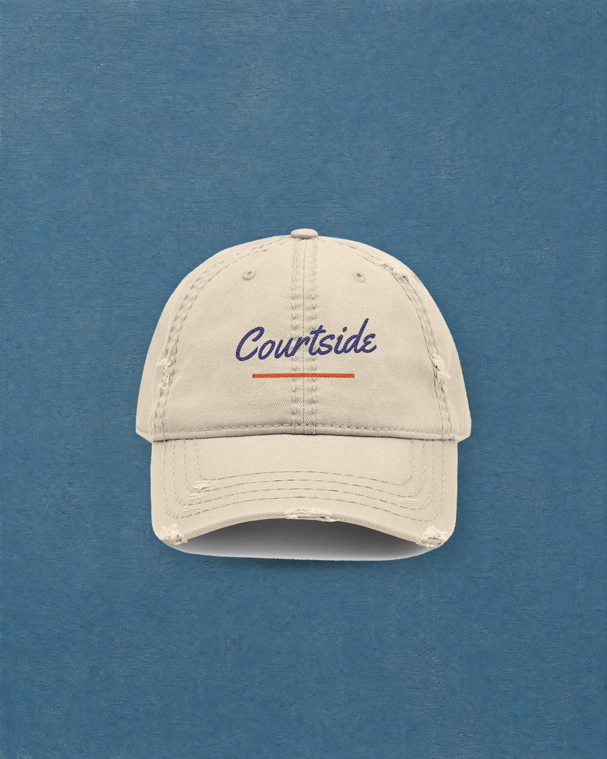 Courtside Dad Hat in Khaki, styled
