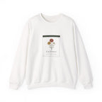 Cut Flower Garden Crewneck in White, front view