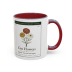 Cut Flower Garden Mug in Maroon, right side