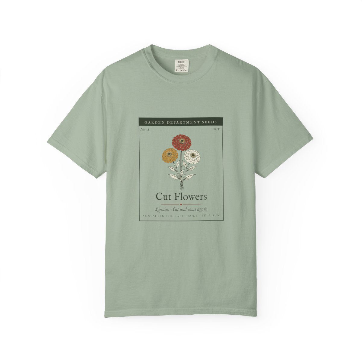 Cut Flower Garden Tee in Bay, front view