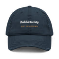 Dahlia Society Dad Hat in Dark Navy, front view