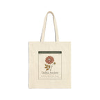 Dahlia Society Tote in Natural, front view