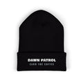 Dawn Patrol Beanie in Black, front view