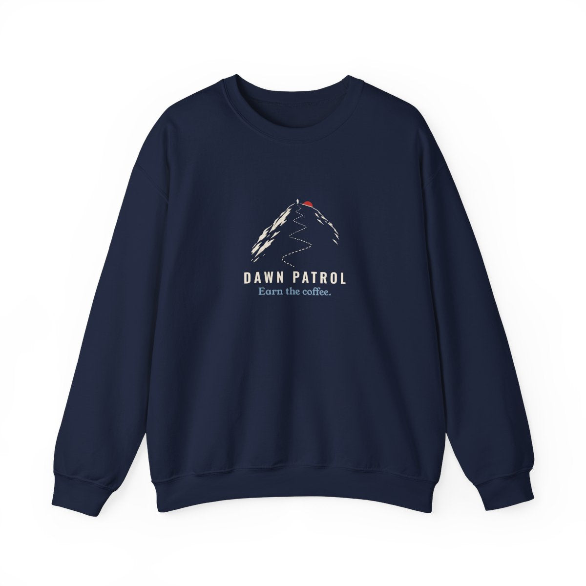 Dawn Patrol Crewneck in Navy, front view