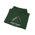 Dawn Patrol Hoodie in Forest Green, folded