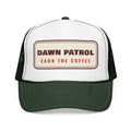Dawn Patrol Trucker Hat in Dark Green / White / Dark Green, front view
