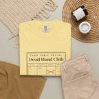 Dead Hand Club Tee in Butter, fabric and print detail