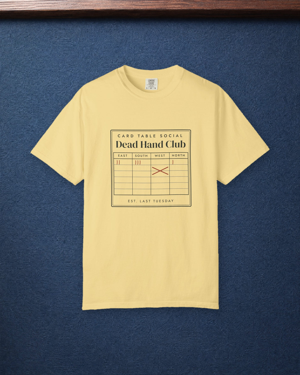 Dead Hand Club Tee in Butter, styled