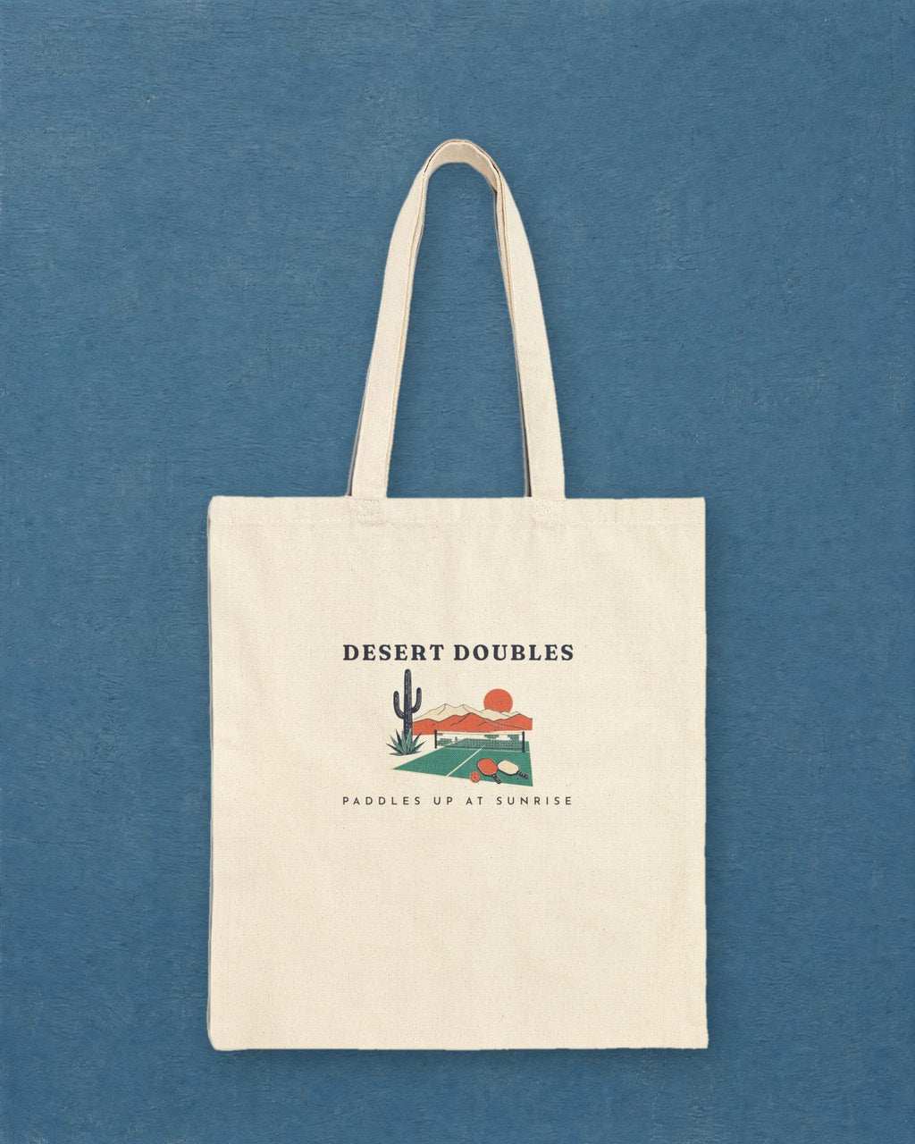 Desert Doubles Tote in Natural, styled
