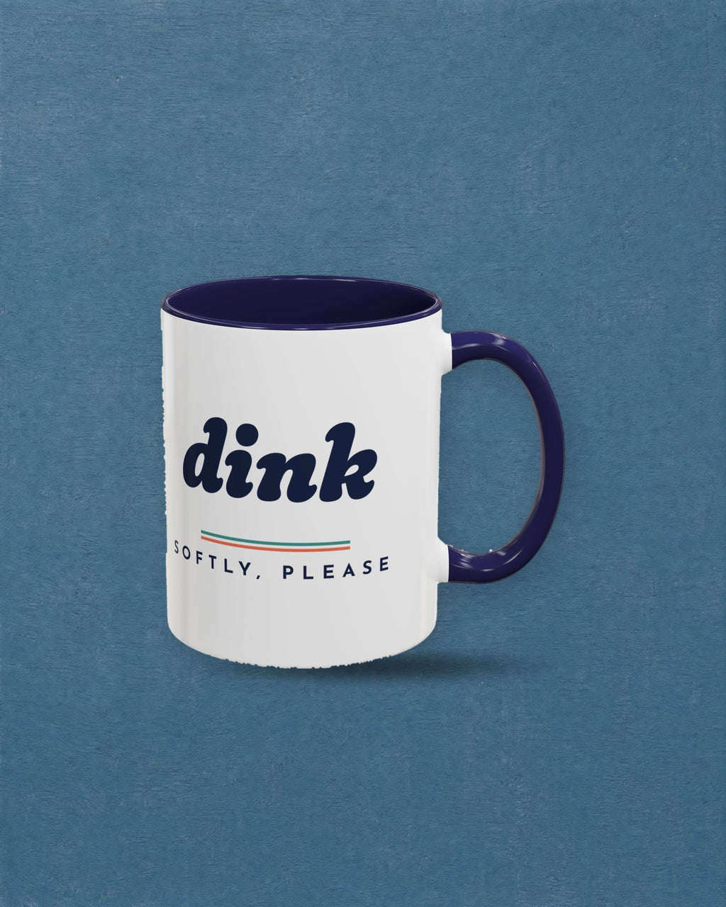 Dink Mug in Navy, styled