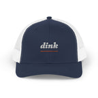 Dink Trucker Hat in Navy / White, front view