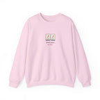 Don't Pass the Joker Crewneck in Light Pink, front view