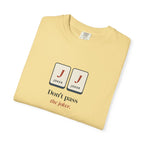 Don't Pass the Joker Tee in Butter, folded