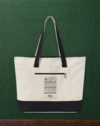 Dots Mahj Bag in Natural/Black, styled