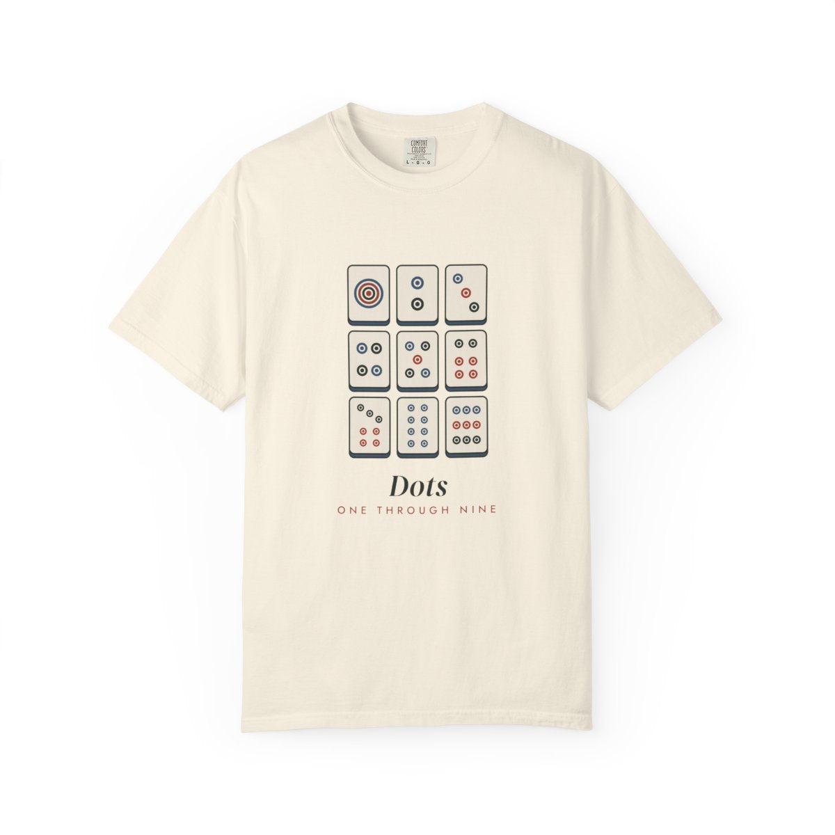 Dots Tee in Ivory, front view