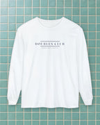 Doubles Club Long Sleeve Tee in White, styled