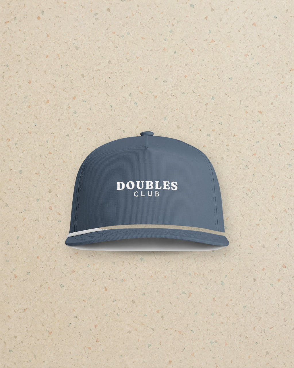 Doubles Club Rope Cap in Blue Jean, styled