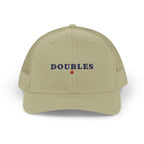 Doubles Trucker Hat in Khaki, front view