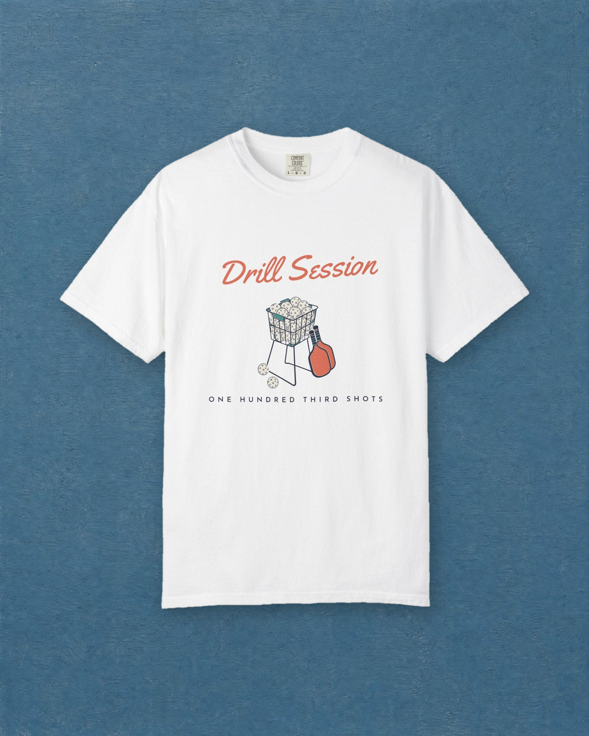 Drill Session Tee in White, styled