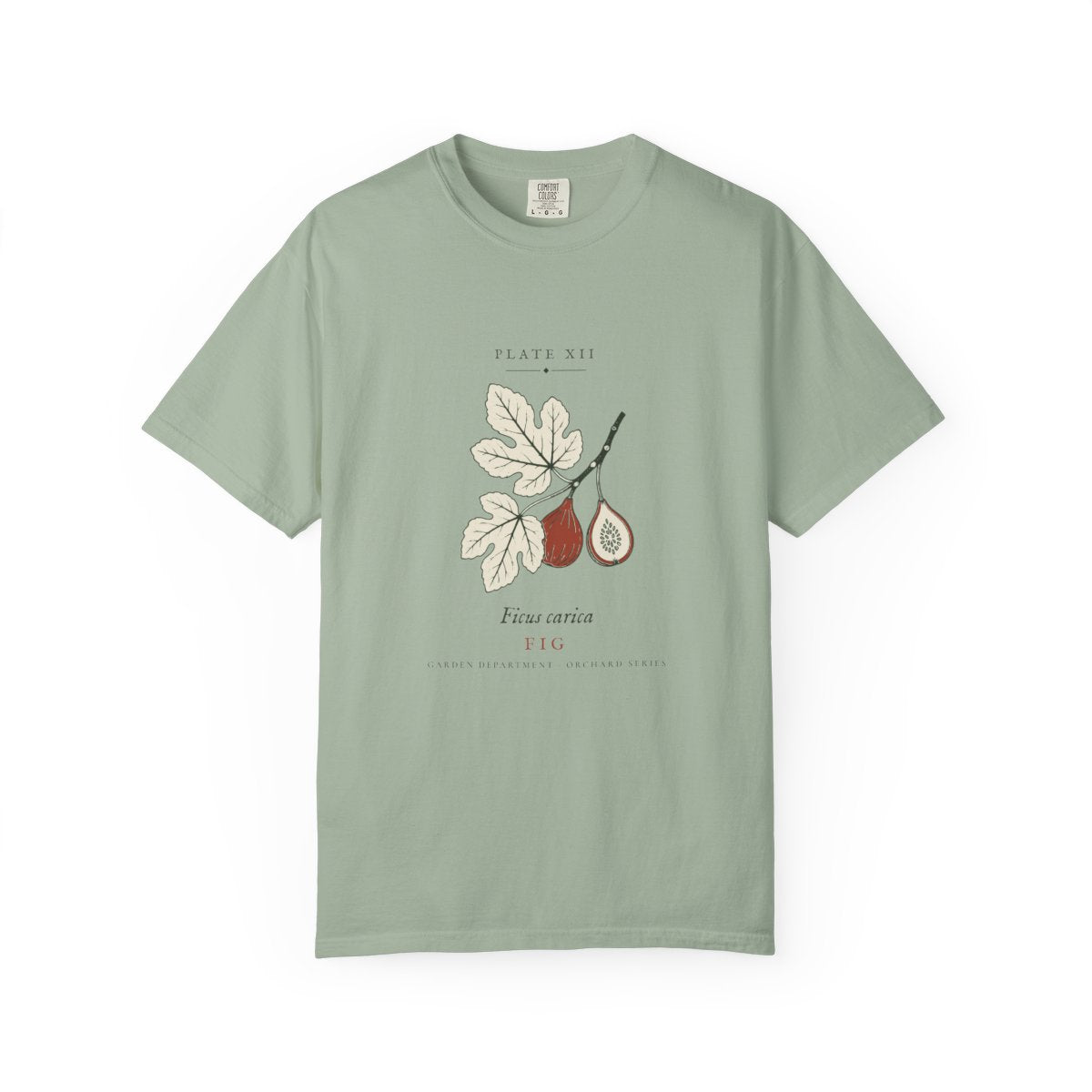 Fig Plate Tee in Bay, front view