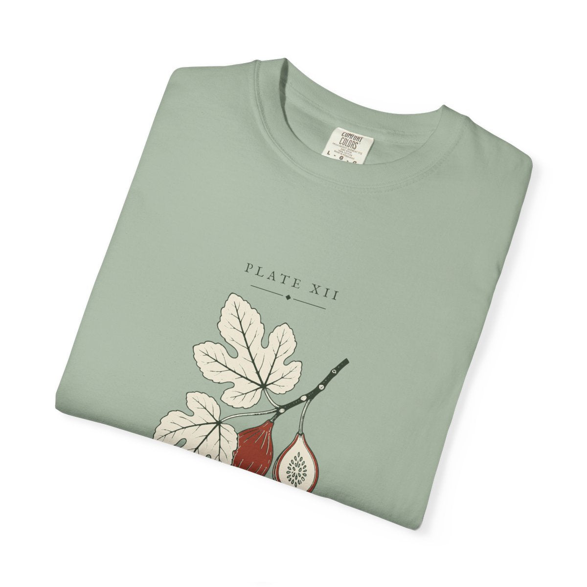 Fig Plate Tee in Bay, folded