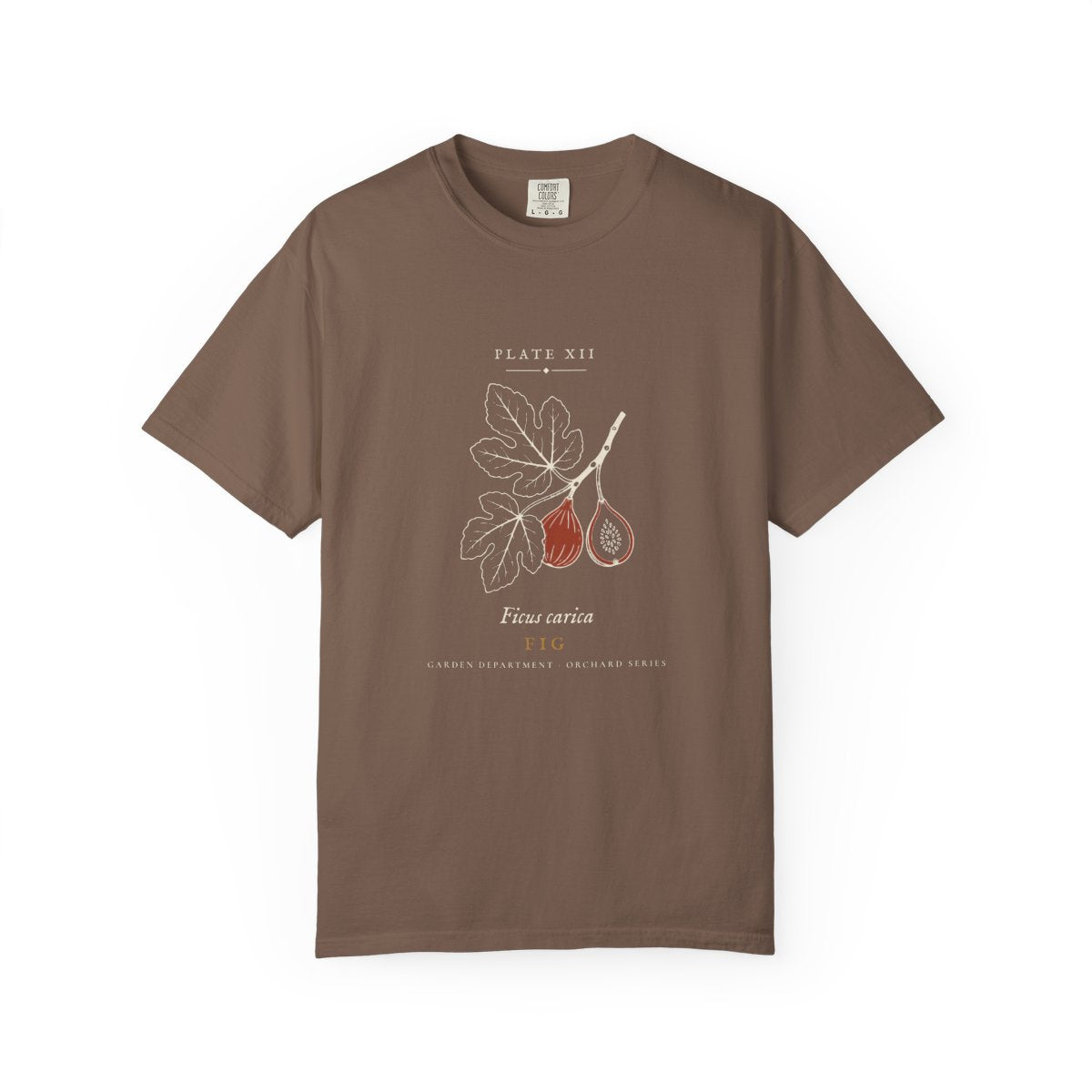 Fig Plate Tee in Espresso, front view