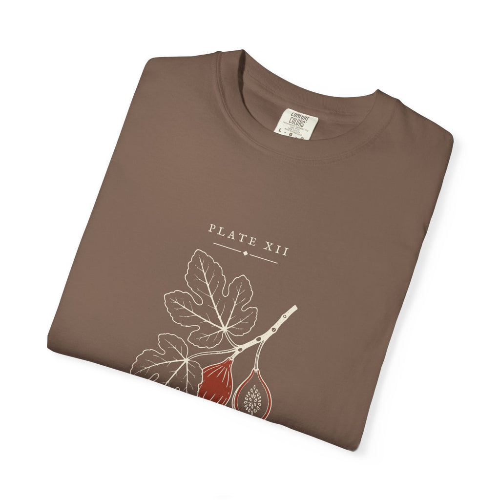 Fig Plate Tee in Espresso, folded