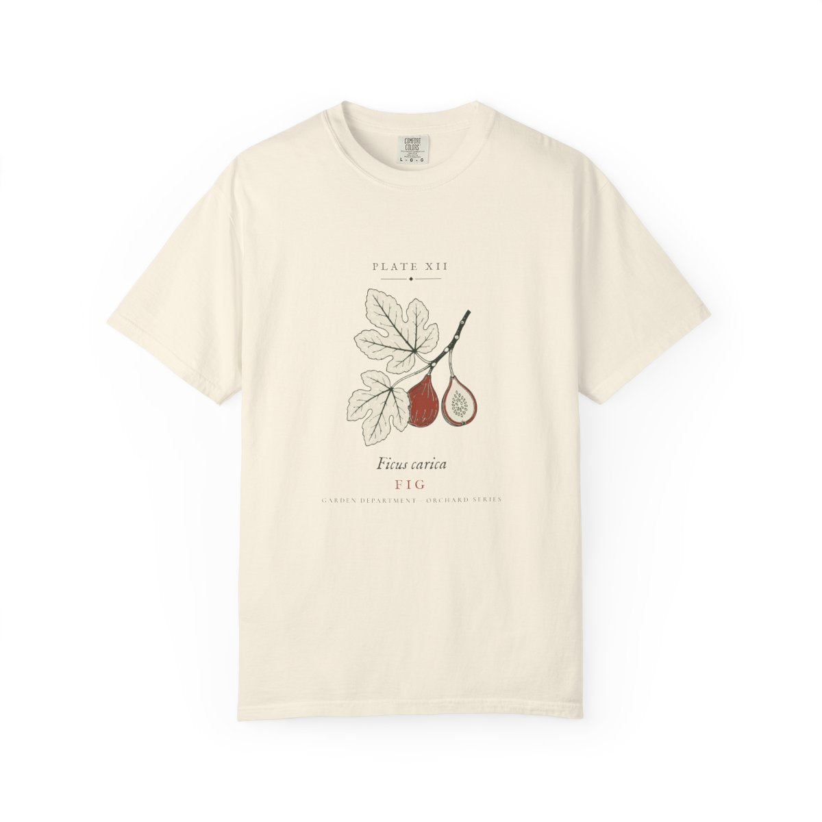 Fig Plate Tee in Ivory, front view