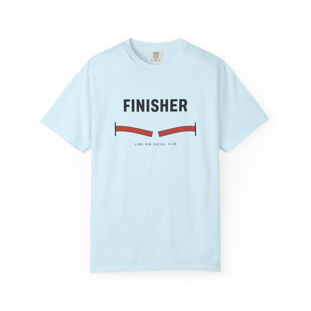 Finisher Tee in Chambray, front view