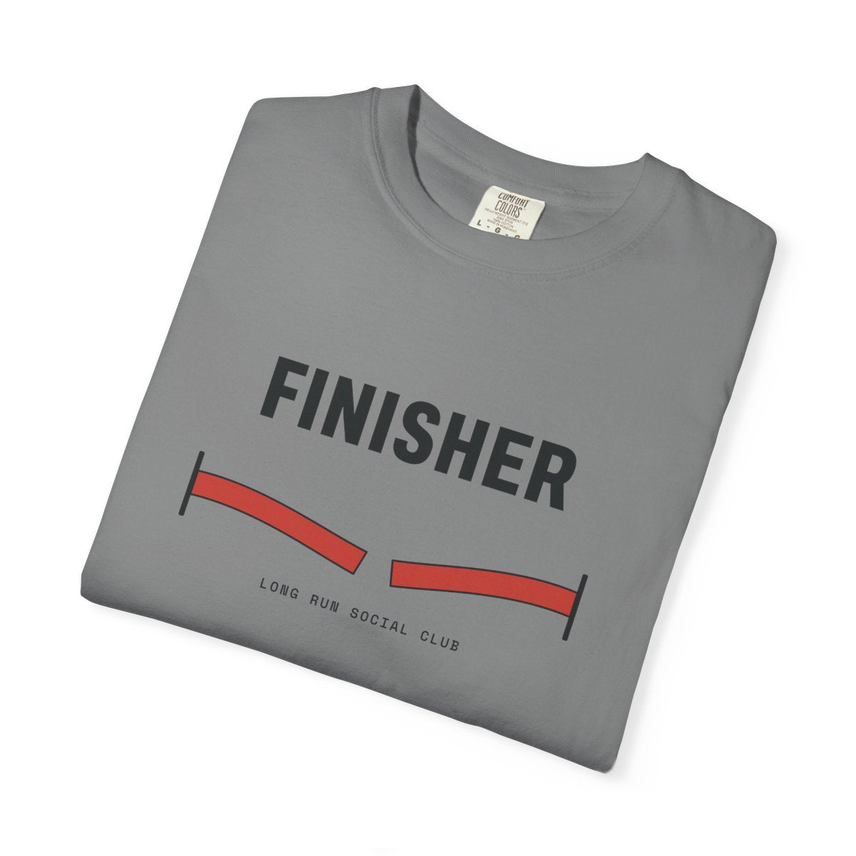Finisher Tee in Grey, folded