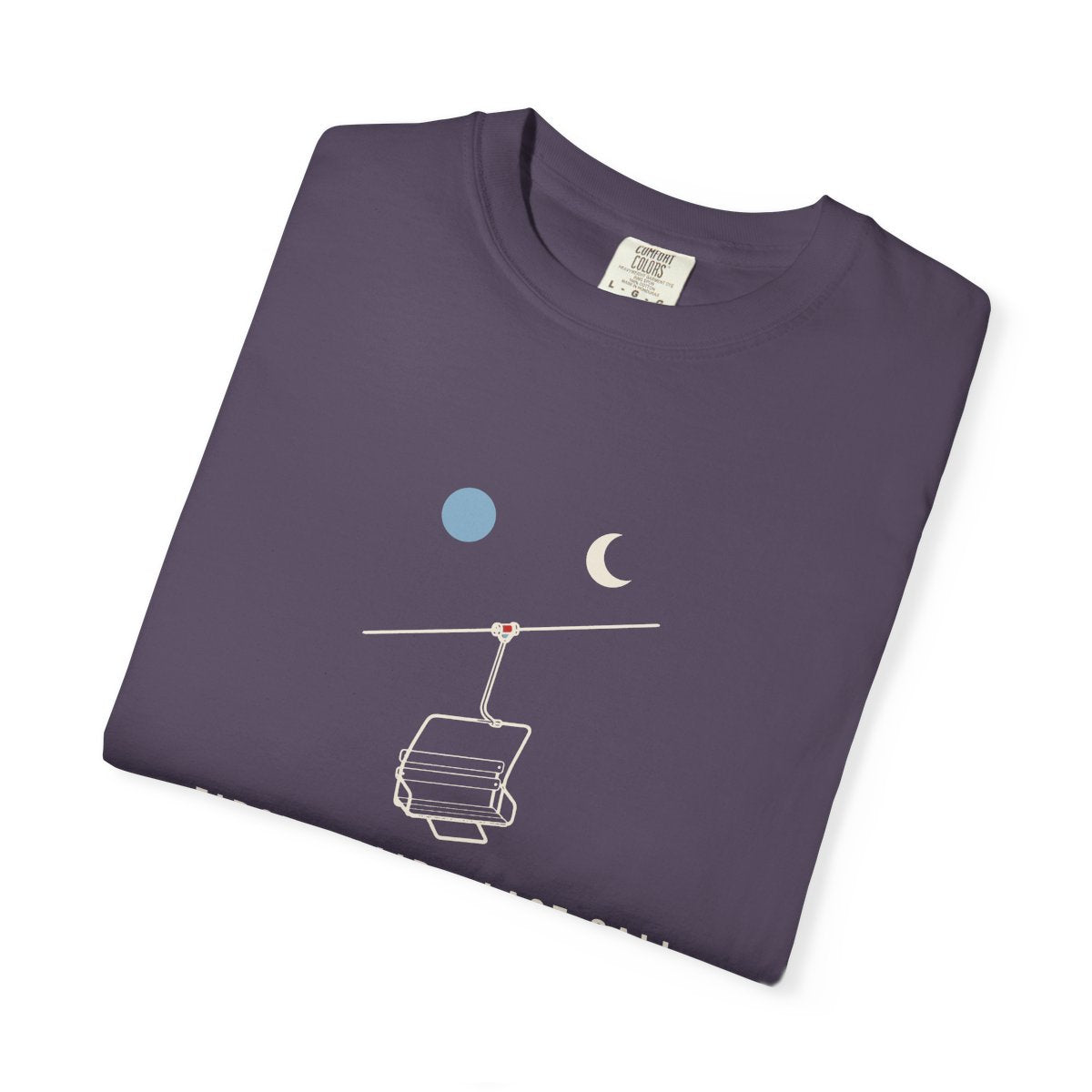 First Chair, Last Call Tee in Wine, folded