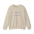 Flowers Count Here Crewneck in Sand, front view