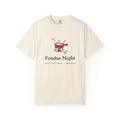 Fondue Night Tee in Ivory, front view